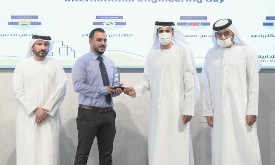 Recognition presented by the EHS Manager